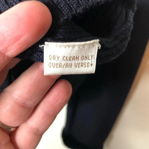 Dana Buchman Velvet Trim Wool Knit Button Down Size Small - Picture 5 of 6